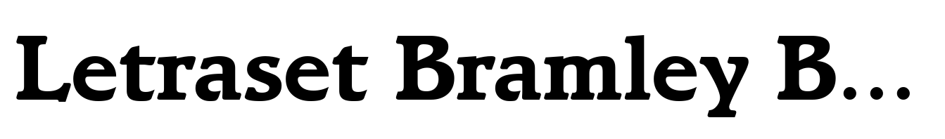 Letraset Bramley Bold